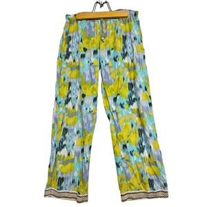 Sudara Punjammies Embroidered Cuff Cotton Sleep Pants Small